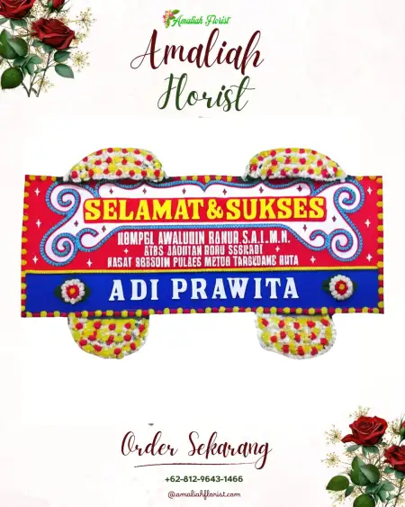 Papan Bunga Ucapan Selamat Mandah